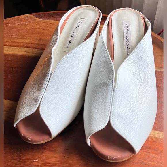 White Korean mules - Picture 2 of 5